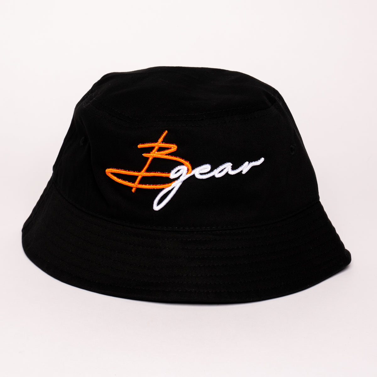 R13 Black Bucket Hat with White Logo Embroidery COMUNE Cali Bucket Hat | Logo Embroidery | Black main image 2