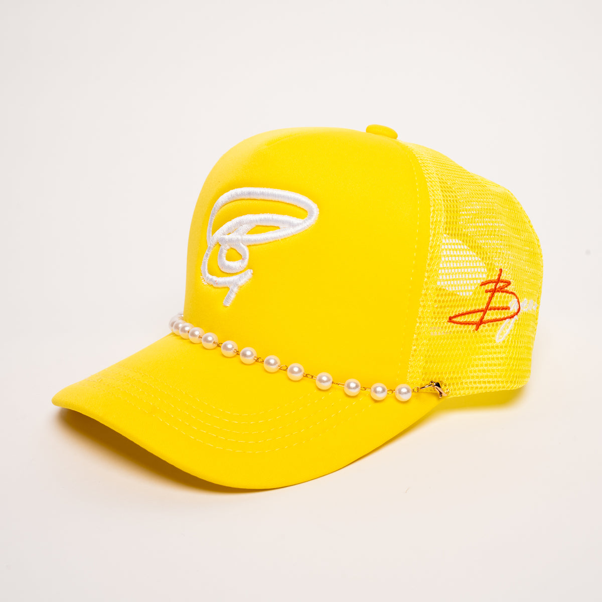 Embellished Yellow and White Cap Portofino main image 2