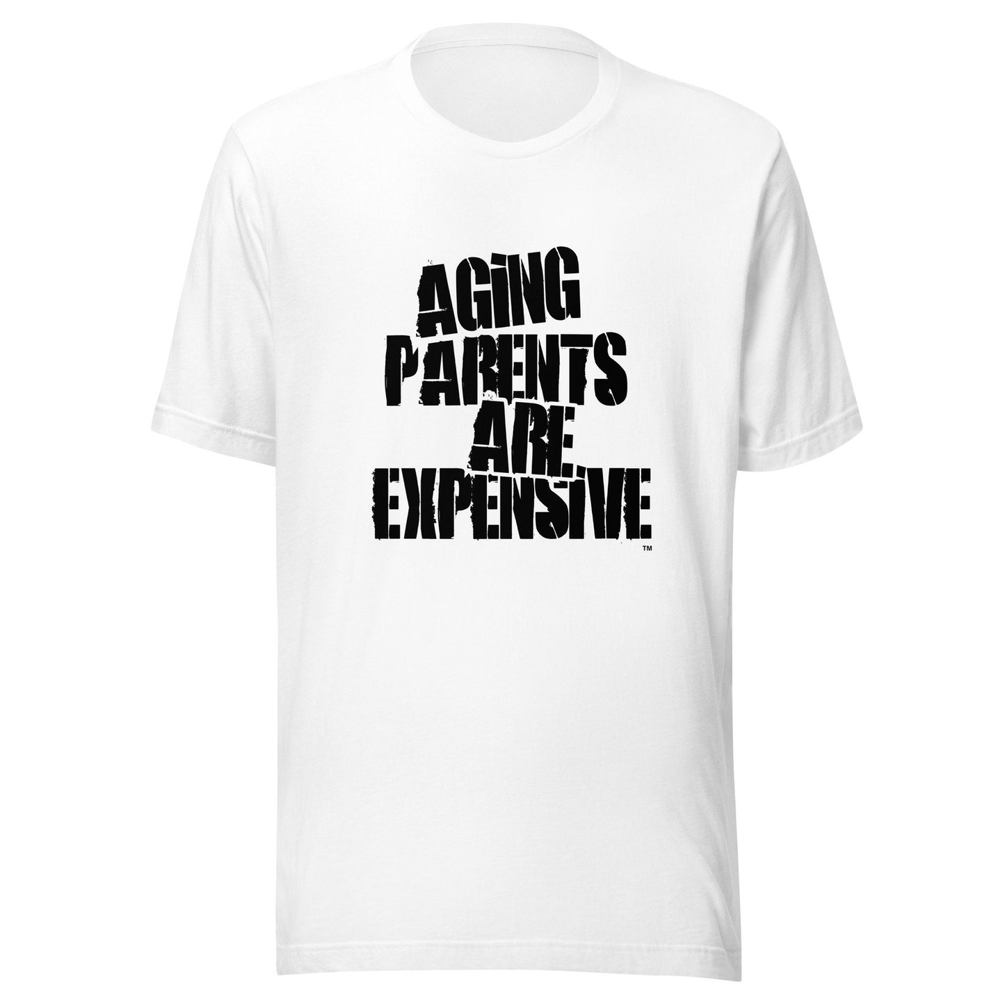 Aging Parents are Expensive Print Funny T Shirt for Men and Women - 100% Cotton Unisex T Shirt Gifts for Boys and Her Teenager Humorous Tee