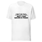 I Don&#39;t Eat pork Print Funny T Shirt for Men and Women - 100% Cotton Unisex White T Shirt Gifts for Boys and Her Teenager Humorous Tee