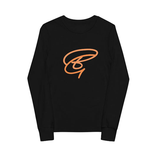 Embroidered BGear Front Logo Long Sleeve T-Shirt for Teenager