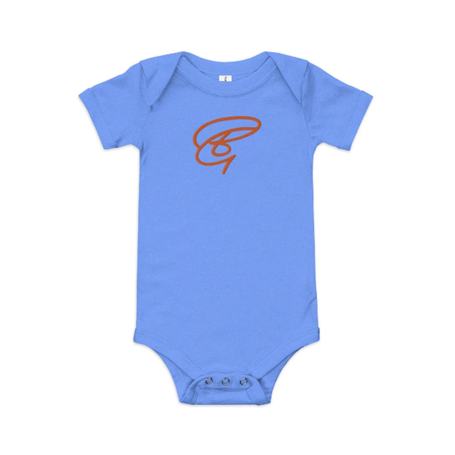 Embroidered BGear Logo Short Sleeve Baby Bodysuit for Boys and Girls - Custom Cotton Onesies with Convenient Snap Closures Gifts for Kids