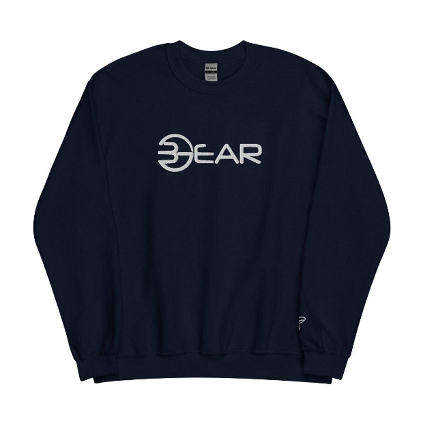 Embroidered BGear Logo Design Long Sleeve Sweatshirt for Boys and Girls - Custom Unisex Cotton Crew Neck Sweatshirt Gifts for Him and Her