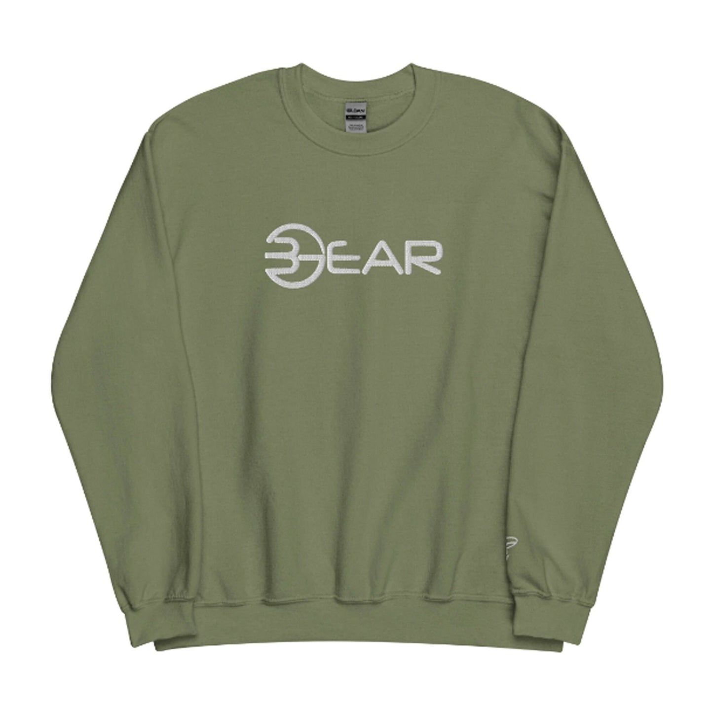 Embroidered BGear Logo Design Long Sleeve Sweatshirt for Boys and Girls - Custom Unisex Cotton Crew Neck Sweatshirt Gifts for Him and Her