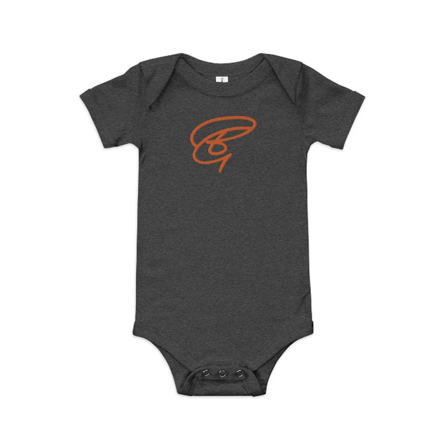 Embroidered BGear Logo Short Sleeve Baby Bodysuit for Boys and Girls - Custom Cotton Onesies with Convenient Snap Closures Gifts for Kids