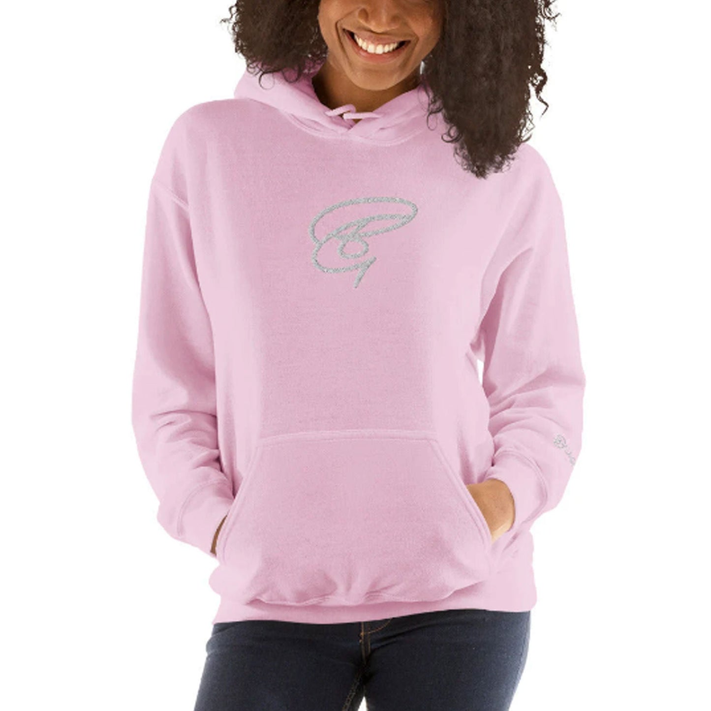 Embroidered BGear Center Logo Heavy Blend Hooded Sweatshirt for Boys and Girls - Custom Cotton Unisex Sweatshirt Gifts for Him and Her