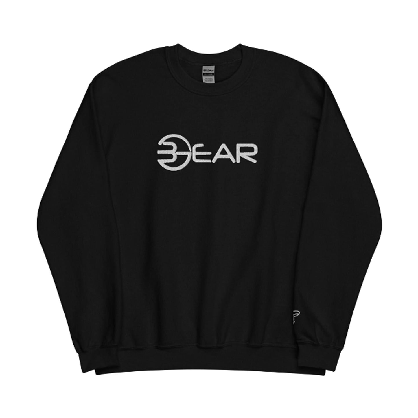 Embroidered BGear Logo Design Long Sleeve Sweatshirt for Boys and Girls - Custom Unisex Cotton Crew Neck Sweatshirt Gifts for Him and Her