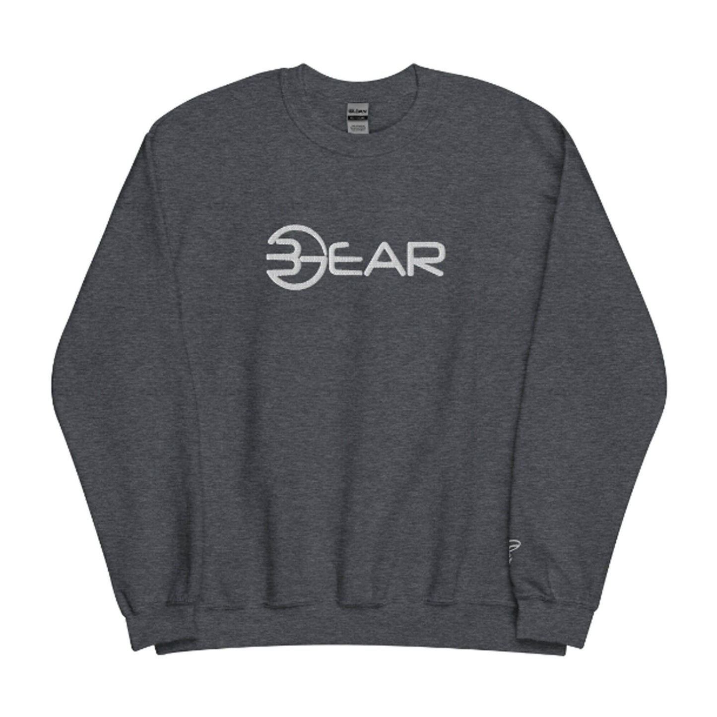 Embroidered BGear Logo Design Long Sleeve Sweatshirt for Boys and Girls - Custom Unisex Cotton Crew Neck Sweatshirt Gifts for Him and Her