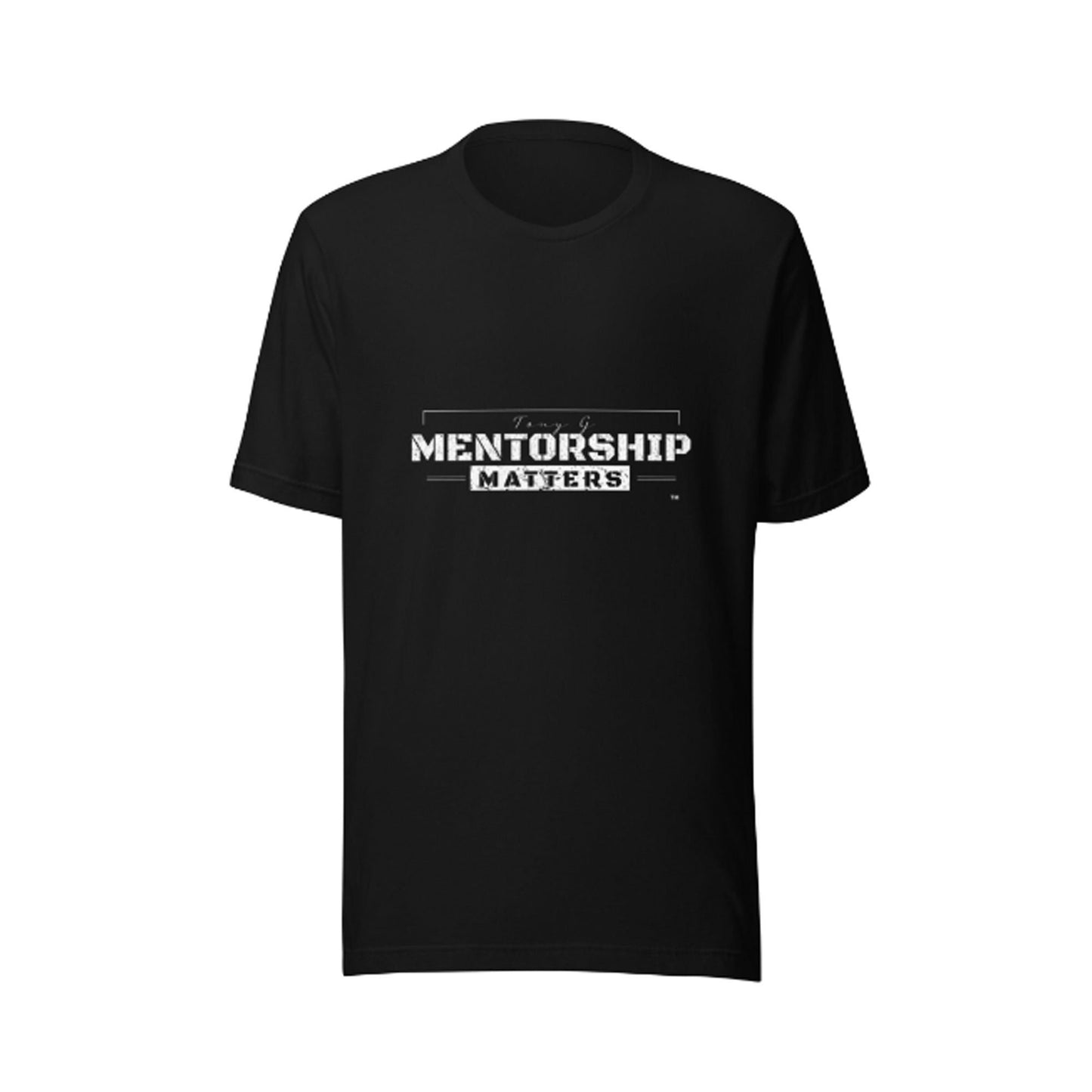 Tony G Mentorship Matters Print BGear T Shirt for Mens and Womens - Unisex Cotton Mens T Shirt Gifts for Mentor and Her Short Sleeves Tee