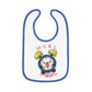 BGear Personalized Baby Bib Ring-Spun Cotton Bibs For Girl or Boy Custom Bib Gift for Baby Boy or Girl Cute Toddlers Bib Trim Jersey Bib