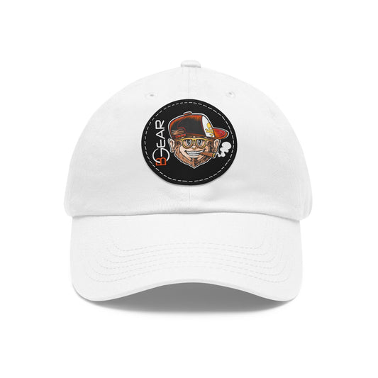 BGear Classic Leather Patch Dad Hat Durable Six Panel Hat Chino Twill Cotton Hat Stylish Cap with Pre Curved Bill Round Design for Everyday