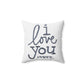 BGear Customizable Spun Polyester Square Pillow with Zipper in Various Sizes Personalized Double Sided Print Pillow for Sofa Bed Home Decor